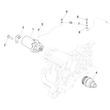 Anlasser - Anlasserritzel Vespa 4T IGET 3V AC Euro 4