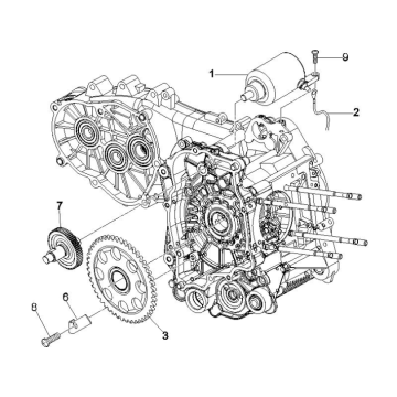 Anlasser - Anlasserritzel Vespa GTS 250 ie 2005-2016 (ohne ABS)