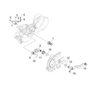 Anlasser - Anlasserritzel Vespa S 50 4T 2V AC 25km/h