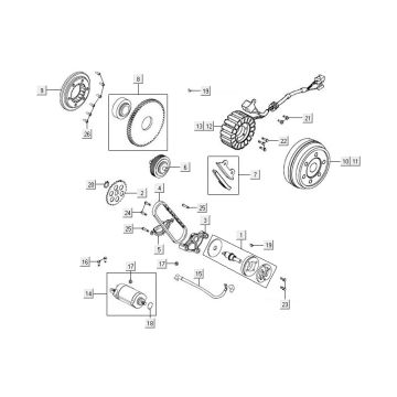Anlasser Kymco MXU 500 4T LC