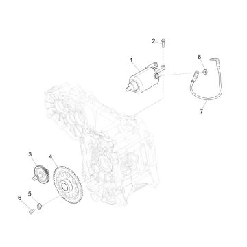 Anlasser - Anlasserritzel  Piaggio MP3 300 ie LT Business - Sport (mit und ohne ABS) 2016-2018