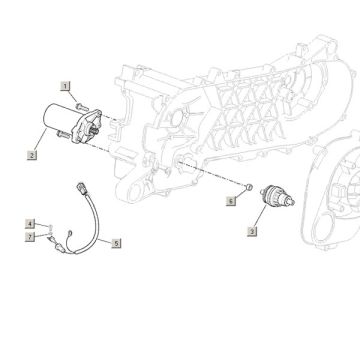 Anlasser Aprilia Mojito Custom 50 2T AC (Piaggio motor) 2004-2010
