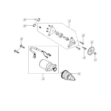 Starter Kymco City 16' 4-Takt schwarz