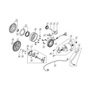 Anlasser Kymco MXU 400 4T AC