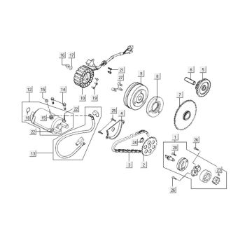 Anlasser Kymco People S 300i 4T LC