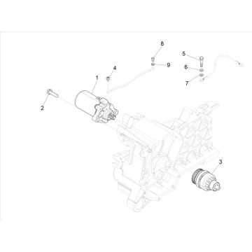 Anlasser - Anlasserritzel Vespa Primavera 50 4T IGET 3V Euro 5