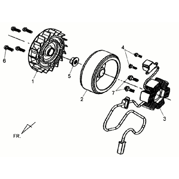 Sternanker Schwungrad Sym Allo GT (WH006 S882U) weiß/silber