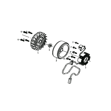 Sternanker Schwungrad Sym Jet 14