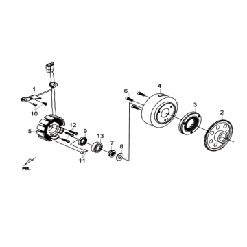 Sternanker/Schwungrad Sym Joymax 300I ABS E3 2014-2016