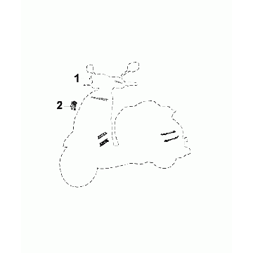 Aufkleber Peugeot Django Samt Grün P6