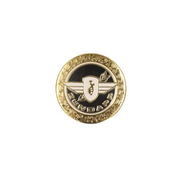 Aufkleber Zundapp Logo rund schwarz/gold z440-20.100f