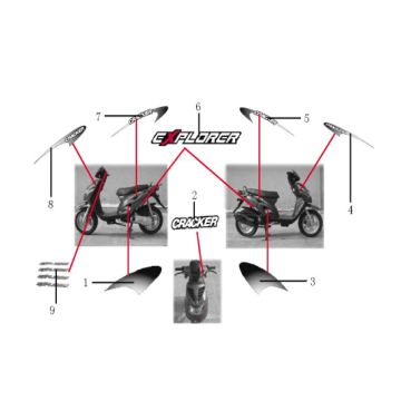 Aufkleber Generic Cracker limitiert weiß 2009 2-Takt 25
