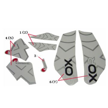 Embleme – Aufkleber – Logo Generic Xor 50 2T AC 2009 Gelb