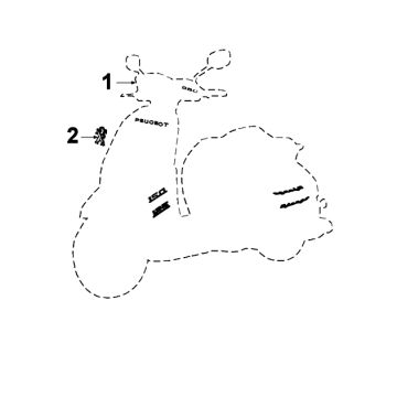 Aufkleber Peugeot Django Satinblitz Q2