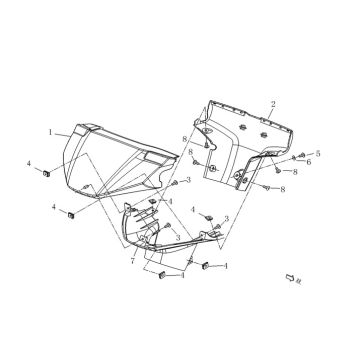 Lenkungsteile Agm Qube mattschwarz