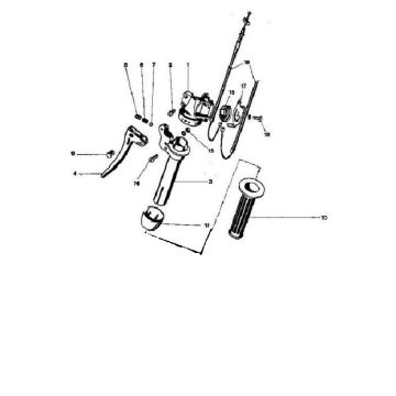 Handvat handschakeling Kreidler