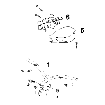 Lenkbogen Peugeot V-clic Orange