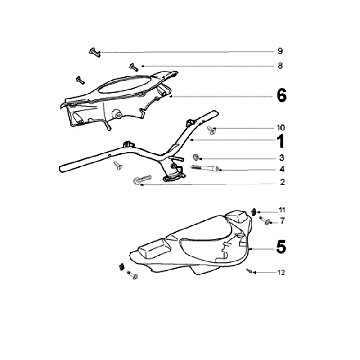 Lenkbogen Peugeot V-clic Silbergrau