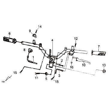 Lenker Bremshebel Kpl R Sym Jet 4 (R086) ab