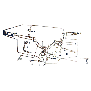Lenker Bremshebelkabel Sym Symphony (BK5560) schwarz