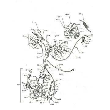 Lenkungsteile - Räder Beta Ycon Team gelb 2005 2-Takt