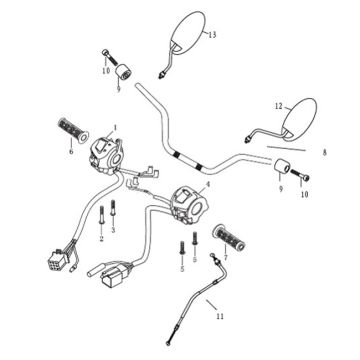 Lenkungsteile Agm Caferacer