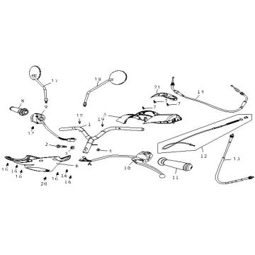 Lenkungsteile AGM Fashion weiß