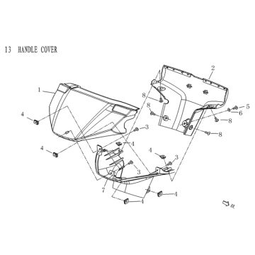 Lenkungsteile Agm Qube grau