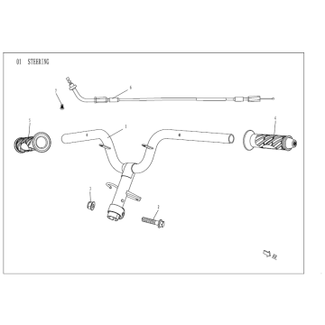 Lenkungsteile AGM Venom schwarz