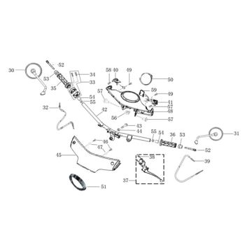 Lenkungsteile Agm Veterano schwarz