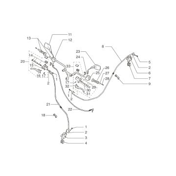 Lenkungsteile Beta Ark-K LC rot 2005 2-Takt