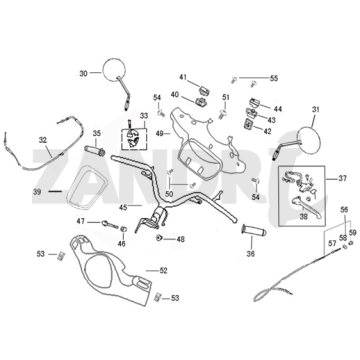 Lenkungsteile BTC Riva Sport flach mattes Anthrazit