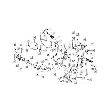 Lenker - Lenkerteile Kymco Dink 50 2T LC Silber