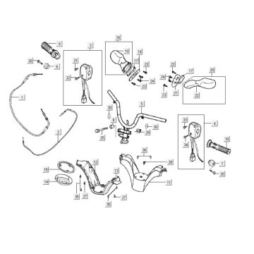 Lenkungsteile Kymco Grand Dink 250cc