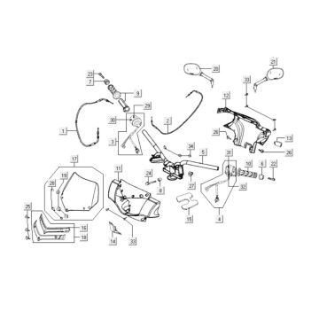 Lenker - Lenkerteile Kymco People S 300i 4T LC
