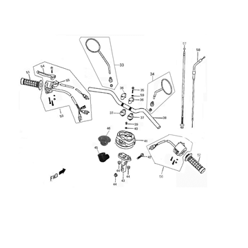 Lenkungsteile Rover Fun anthrazit mattiert