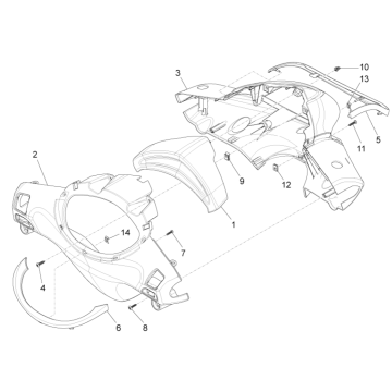 Piaggio Fly 125 4-Takt 3V IE E3 Lenkradhüllen