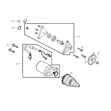 Starter-Ölpumpe Kymco Super8 Street 50i E4 Matt Schwarz