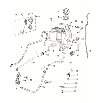 Benzintank - Kraftstoffpumpe Peugeot Kisbee 50 4T AC Euro 5