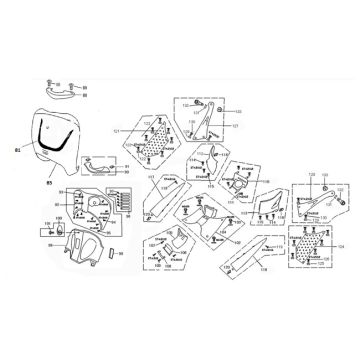 Vorderseite/Haare schneidet China Grande Retro schwarz/creme