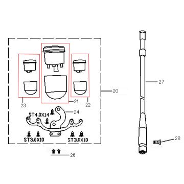 Theke Neco Borsalino Oro Mattcreme