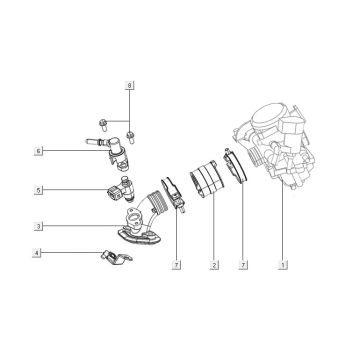 Throttle body assy Kymco Filly 50 E5+