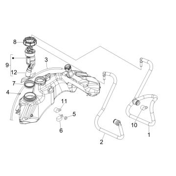 Versorgungssystem Vespa GTV 250 4T 4V IE