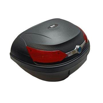 Topcase mit Schnellwechselplatte 51 Liter schwarz (2 Integralhelme) DMP