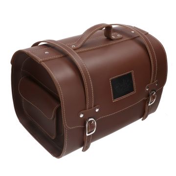 Lederkoffer - Arzttasche - Vespa braun - 38x27x26cm - 26 Liter.