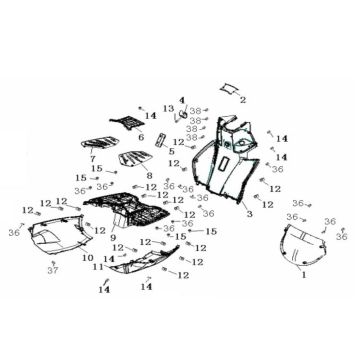 Trittbrett- Unterspoiler Generic Ideo weiß 2010 2-Takt