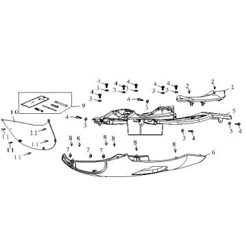 Trittbrett AGM Fashion schwarz