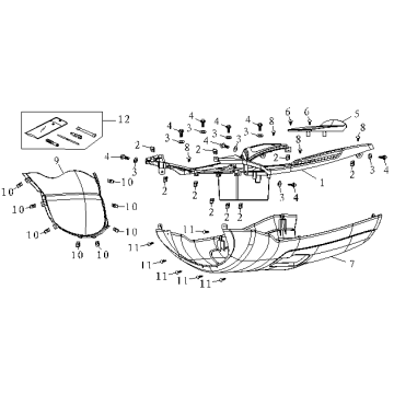 Trittbrett China fuchs blau glanz