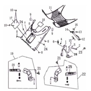 Trittbrett Generic Cracker schwarz 2010 2-Takt