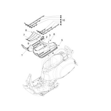 Vespa GTS 125 4-Takt IE ABS Euro4 Trittbrett 2016-2018